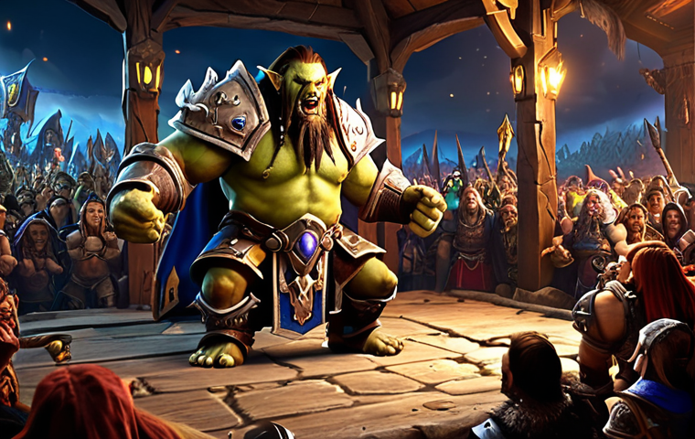 **
Epic Warcraft III battle scene, Grubby vs. Happy, intense gameplay, digital art, e-sports arena background, Polish fans cheering, high-resolution, dynamic lighting.
**